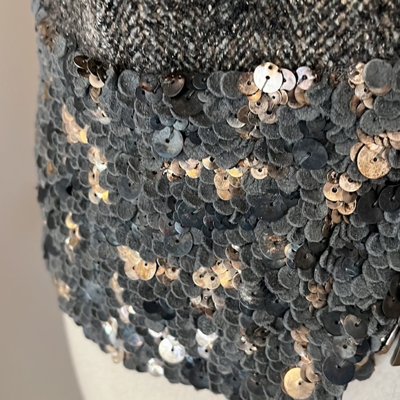 Vintage corset sequins heavy zip up the back - Picture 6 of 9